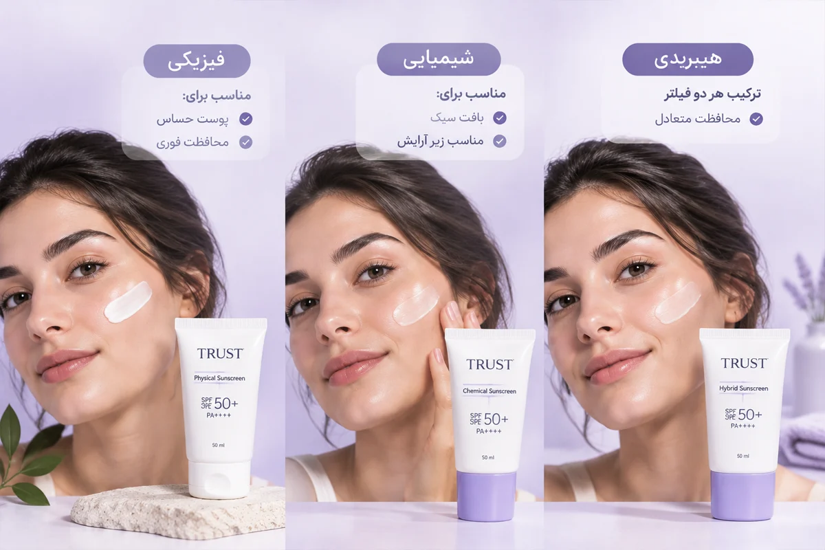 تفاوت ضدآفتاب فیزیکی و شیمیایی کدام بهتره
